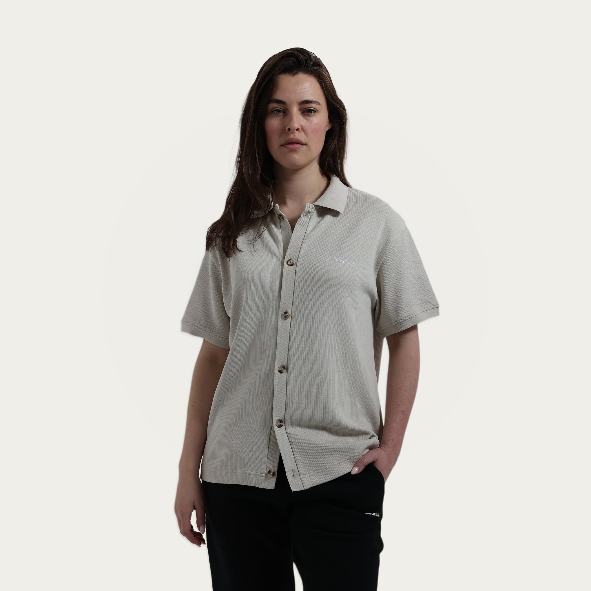 Powerful Short-Sleeve Blouse