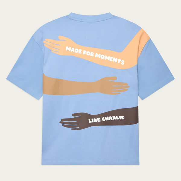 Made For Moments T-shirt blauw (nieuwe stof & fit)