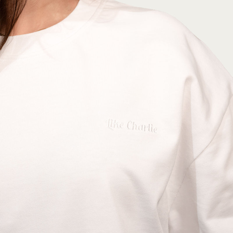 Wit T-shirt (nieuwe stof & fit)