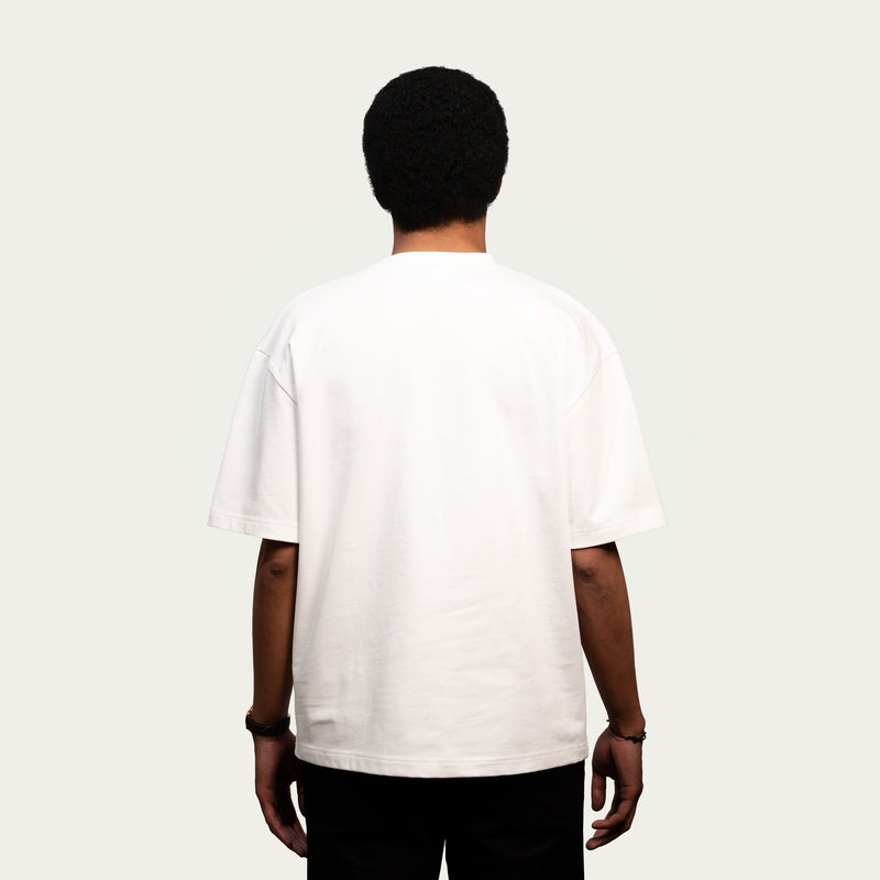 Wit T-shirt (nieuwe stof & fit)