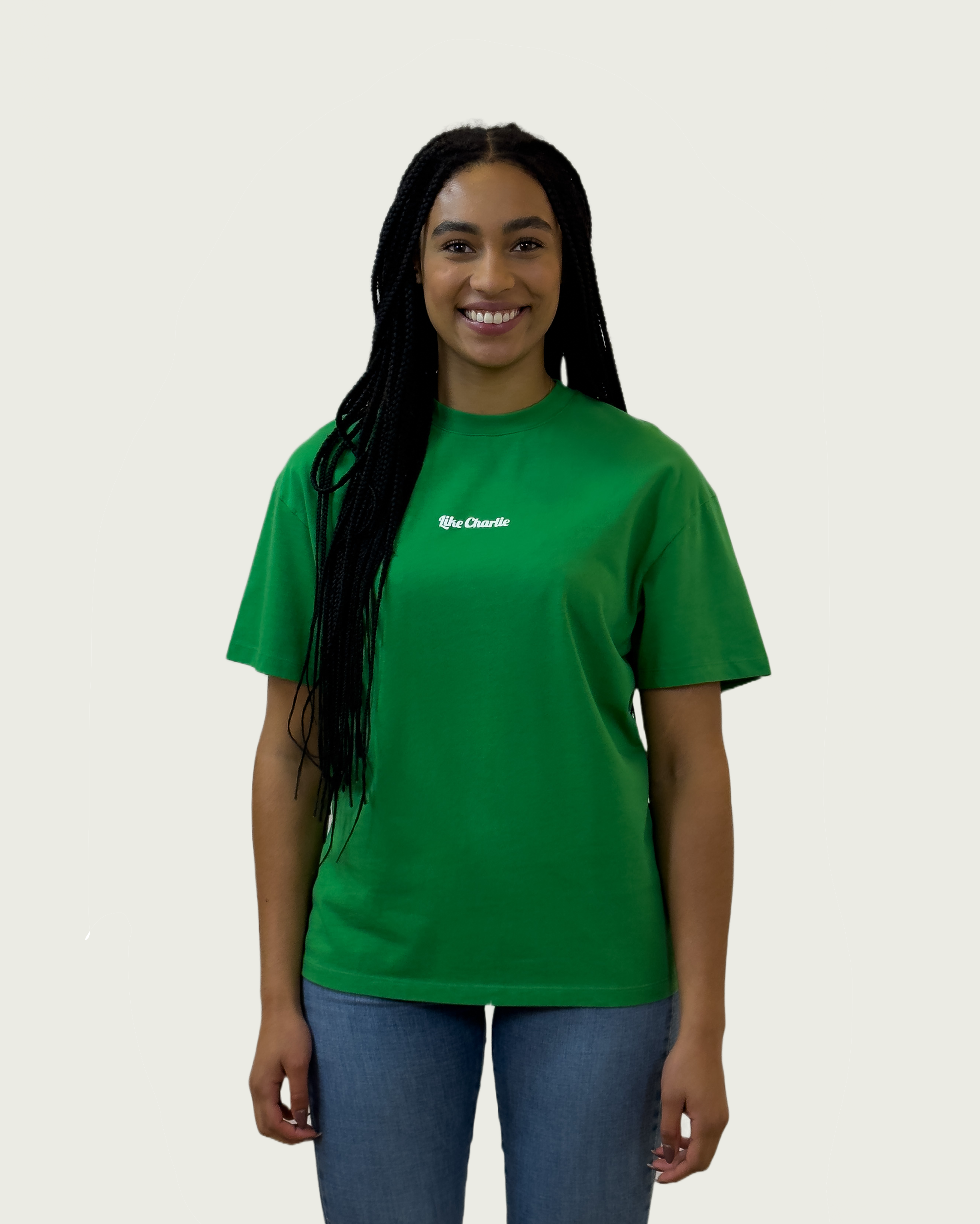 Relaxed T-shirt | Green Puff Print