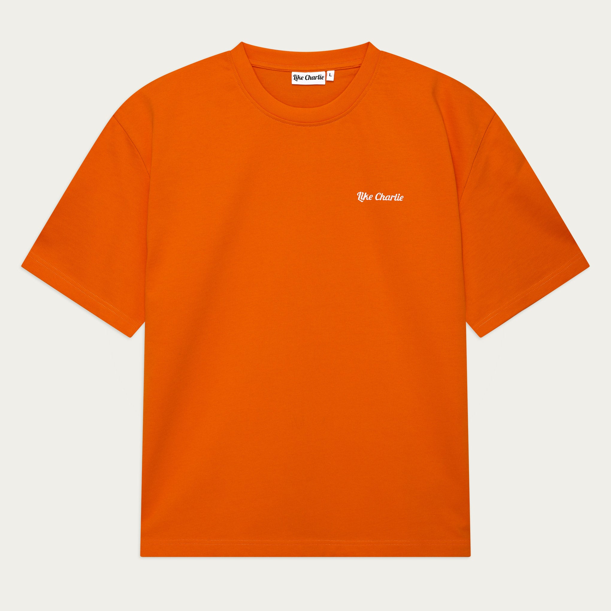 Orange T-shirt (new fabric & fit)