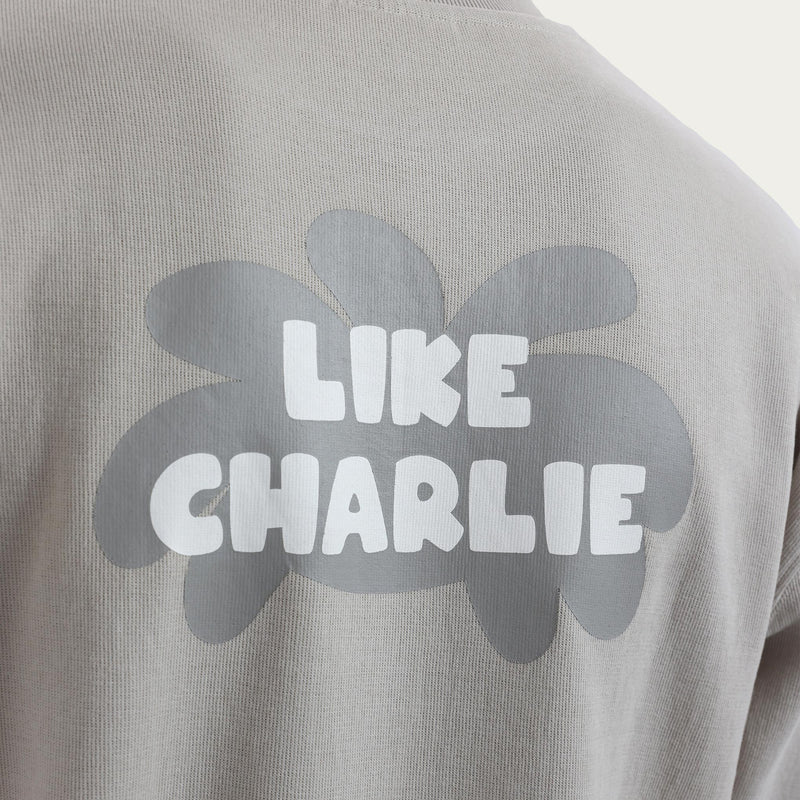 Detail van de stof van de Branded Sweater Khaki