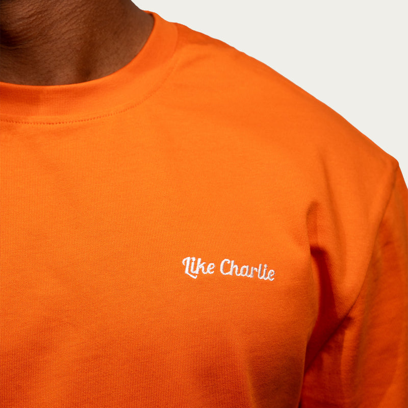 Orange T-shirt (new fabric & fit)