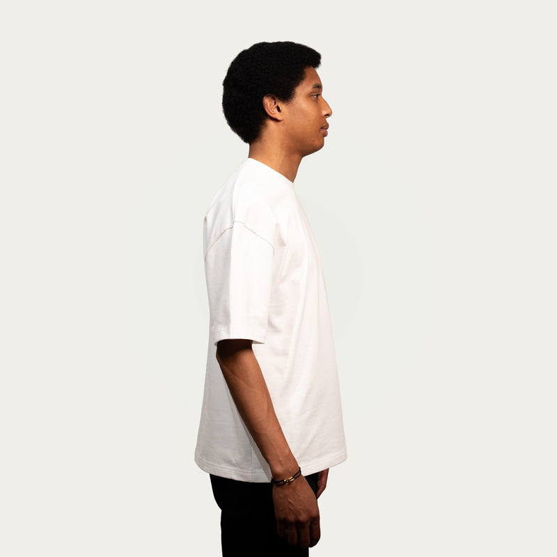 Wit T-shirt (nieuwe stof & fit)